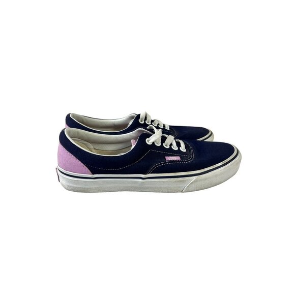 Vans Women's Old Skool Purple & White Shoes - Picture 3 of 6